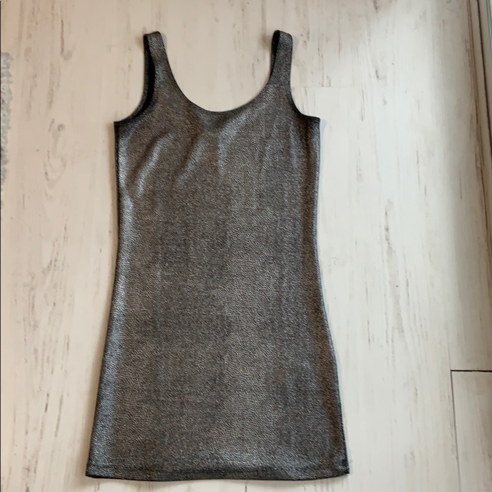 Metallic Snake Mini Dress